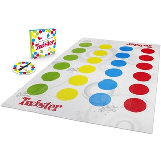 Twister Hasbro Gaming Partyspiel für Familien und Kinder, Spiel ab 6 Jahren, klassisches Spiel für drinnen und draußen