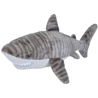 Wild Republic 22487 Tigerhai Tiger Shark ca 30cm Plüsch - Weiß