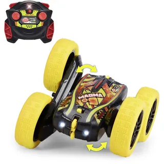 Dickie Toys - RC Auto Fire 'n' Frost Flippy (16 cm) - ferngesteuertes Auto ab 6 Jahre mit 360°-Flips und Licht, Remote Control Car für Kinder, 8 km/h, 2,4 GHz Fernbedienung, inkl. Batterien