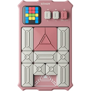 TAMOJO Super Slide - Magnetisches Schiebepuzzle und Denkspiel für Kinder ab 7 Jahren und Erwachsene, Herausforderung für Fans des originalen Rubik's Cubes. (Pink)