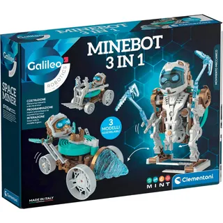 Clementoni® Roboter Galileo Robotics, MineBot 3in1, Made in Europe bunt