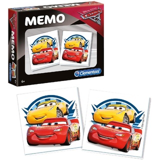 Clementoni 13279.9 Cars The Movie Disney Memo kompakt 3 Spiel, Mehrfarbig