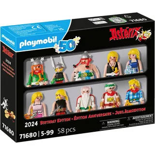 Playmobil® Konstruktions-Spielset Asterix Figurenset, Jubiläumsediton (71680), Asterix, (58 St), Made in Europe bunt