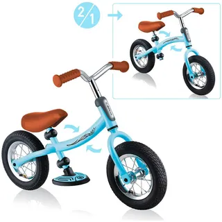 Globber Laufrad GO Bike AIR 2In1, Blau, Hellblau, 38x50x79 cm, Spielzeug, Kinderspielzeug, Rutschfahrzeuge