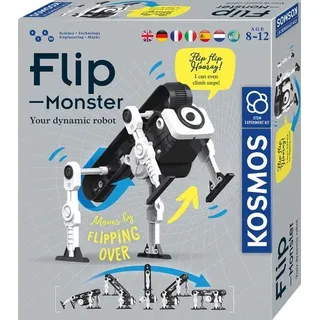 KOSMOS 617394 - Flip-Monster INT, Dybanuc-Bot, Roboter-Bausatz, STEM-Experimentierkasten