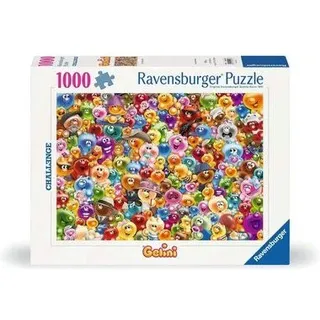 RAVENSBURGER 12000493 Puzzle 1000 Teile Challenge Ganz viel Gelini