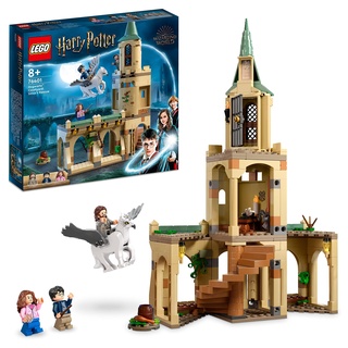 LEGO 76401 Harry Potter Hogwarts: Sirius’ Rettung, Spielzeug-Set aus der Gefangene von Askaban mit Harry und Hermine-Minifiguren, Schloss-Erweiterung mit Einer Hippogreif-Tierfigur