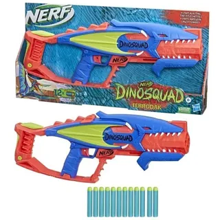 Das Nerf DinoSquad Terrodak - NERF - Blaster in Dinosaurierform mit 12 Nerf Elite-Flitzern