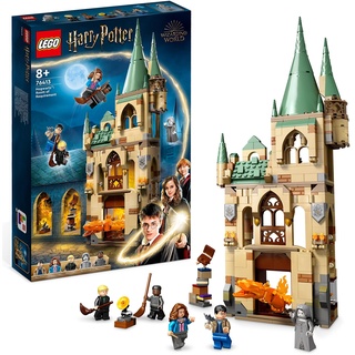 LEGO Harry Potter Hogwarts: Raum der Wünsche, Schloss-Spielzeug mit verwandlungsfähiger Feuerschlangen-Figur, Modular Building der Heiligtümer des Todes 76413