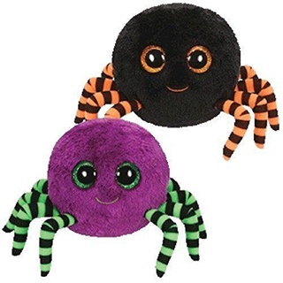 Crawly - Halloween Spinne, 15cm, mit Glitzeraugen, Beanie Boo's, limitiert, farblich sortiert