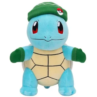 Pokemon Plüschfigur Schiggy with Green Hat and Mittens 20 cm