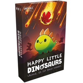 Unstable Games, Happy Little Dinosaurs, Grundspiel, Partyspiel, Kartenspiel, 2-4 Spieler, Ab 8+ Jahren, 30-60 Minuten, Deutsch, Mehrfarbig, Bunt