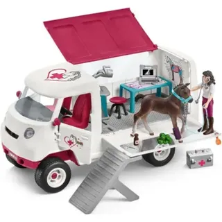 SCHLEICH 42439 Mobile Tierärztin mit Hannoveraner Fohlen