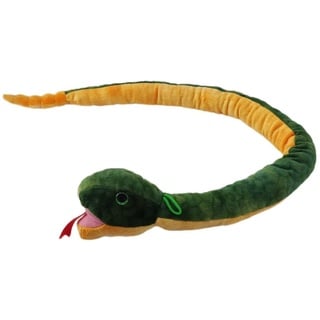 soma Kuscheltier Plüschtier Plüschschlange XXL120cm Grün Gelb Anaconda Plüsch-Schlange (1-St), Super weicher Plüsch Stofftier Kuscheltier für Kinder zum spielen grün