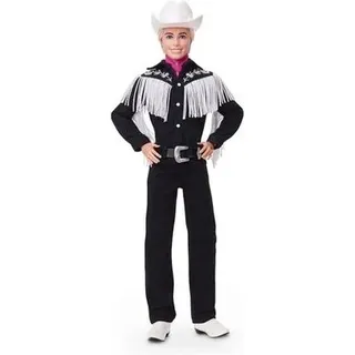 MATTEL HRF30 Barbie Signature Barbie The Movie - Ken-Sammlerpuppe im schwarzem Cowboy-Outfit