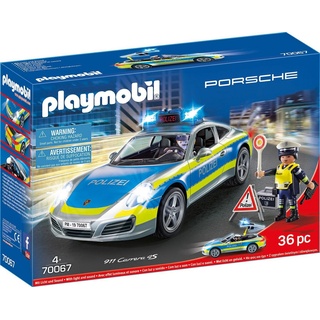 Playmobil® Konstruktions-Spielset »Porsche 911 Carrera 4S Polizei (70067), City Action«, (36 St), Made in Germany bunt