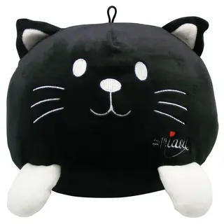 MIAOU Katze Plüsch schwarz - schwarz