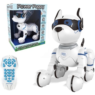 Lexibook - Power Puppy Programmierbarer Roboter-Hund mit Fernbedienung, Tanz, Yoga, Trainingsfunktion, Sing, DOG01