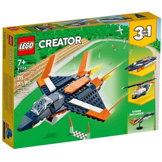 LEGO® Spielbausteine 31126 Creator 3-in-1-Sets Überschalljet
