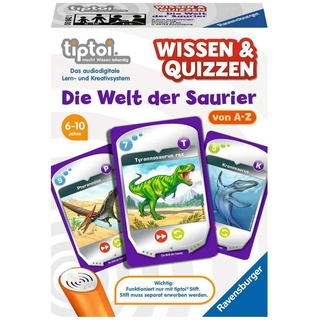 Ravensburger tiptoi 00842 Wissen und Quizzen: Die Welt der Saurier, Quizspiel für Kinder ab 6 Jahren, für 1-6 Spieler