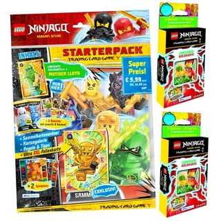 Blue Ocean Sammelkarte Lego Ninjago Karten Trading Cards Serie 9 - DRAGONS RISING (2024) - 1, Ninjago 9 - DRAGONS RISING - 1 Starter + 2 Blister Karten