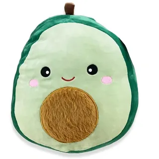 Squishmallows Oficial Kellytoy Food Plush Toys Soft Plush Animal (8 inch, Austin Avocado (Green, Fuzzy Belly))