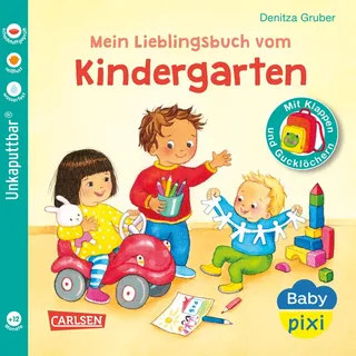 Baby Pixi (unkaputtbar) 149: Mein Lieblingsbuch vom Kindergarten: Babybuch mit Klappen und Gucklöchern ab 12 Monaten - ideal für die Eingewöhnung in ... schadstoffgeprüft, reißfest, Band 149)