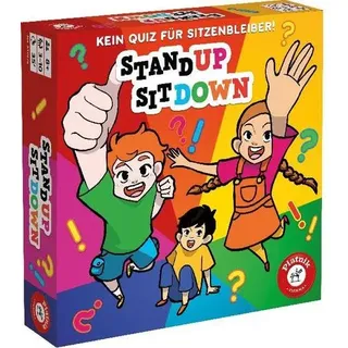Stand up Sit down (Spiel) Kein Quiz für Sitzenbleiber!, Spieleranzahl: 3-10, Spieldauer (Min.): 35, Quizspiel