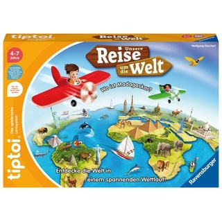 Ravensburger 00117 - tiptoi® Unsere Reise um die Welt, Geografiespiel, Lernspiel