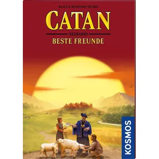 KOSMOS 682934 Catan Beste Freunde, Szenario für Catan - Das Spiel, für 3-6 Personen ab 10 Jahre, Brettspiel Klassiker Siedler von Catan, Gesellschaftsspiel