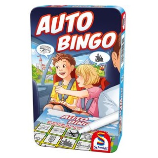 Schmidt-Spiele Kartenspiel 51434 Auto-Bingo, ab 5 Jahre, Metalldose, 1-3 Spieler