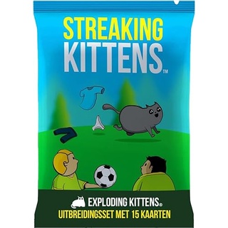 EXPLODING KITTENS - Streaking Kittens NL - Erweiterungsset für das urkomische Spiel Exploding Kittens! - 7+ - DE -