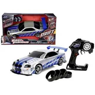 JADA TOYS 253209000 Fast&Furious RC Nissan Skyline GTR 1:10 RC Einsteiger Modellauto Elektro Straßenmodell