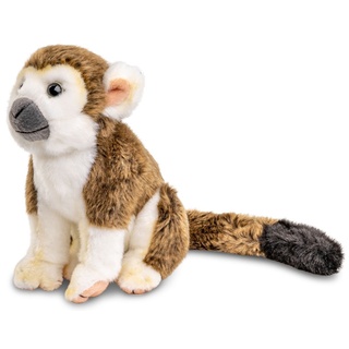 Uni-Toys - Totenkopfaffe, sitzend - 19 cm (Höhe) - Plüsch-Affe, Äffchen - Plüschtier, Kuscheltier
