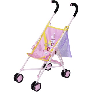 Zapf Creation 828663 BABY born Stroller with Bag Puppenwagen mit Tasche, einfach und schnell zusammenklappbar, Puppenzubehör für Puppen fast aller Größen, 62 cm Griffhöhe