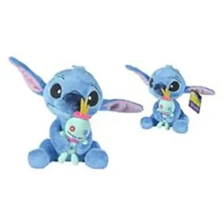 Simba 6315877004X06 Disney Stitch mit Scrump 25 cm Offizielles lizensiertes Kuschelkind, weicher Charakter aus der Serie Lilo und Stitch.