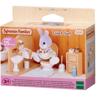 Sylvanian Families 5020 Toiletten-Set - Puppenhaus Einrichtung Möbel Mehrfarbig TU