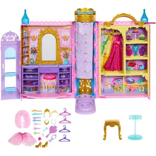 Mattel® Puppenkleiderschrank Disney Princess - Bereit für den Ball-Schrank, mit Kleidung, Zubehörteilen und Aufbewarhung bunt