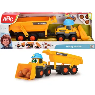 ABC-Dickie-Simba Spielzeug-Bagger ABC Baby- & Kleinkindspielzeug Bagger mit Anhänger Tracey Trailer 65cm