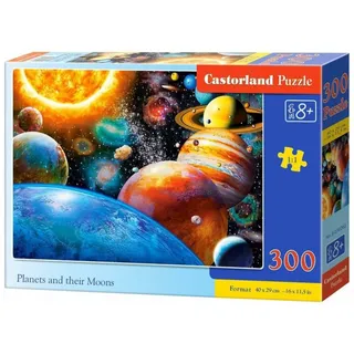 Castorland Puzzle Puzzle Planeten und ihre Monde 300 Teile, Puzzleteile