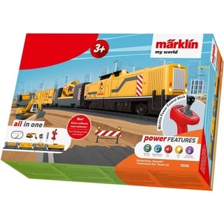 Märklin Modelleisenbahn-Set Märklin my world - Startpackung Baustelle - 29346, Spur H0, mit Licht- und Soundeffekten gelb|grau