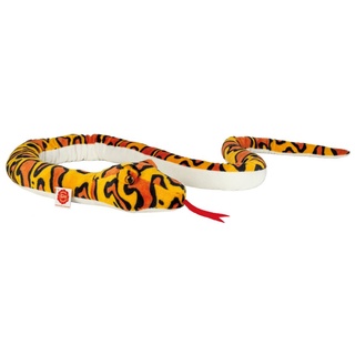 Teddy Hermann® Kuscheltier Schlange orange-gelb gemustert, 175 cm