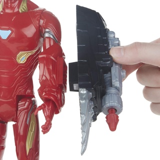 Marvel Avengers Titan Hero Serie Iron Man, 30 cm große Actionfigur mit Titan Hero Power FX Port