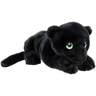 Keel Toys KEELECO SE2231 Plüschtier, 100% recycelt, ökologisches Spielzeug für Kinder, schwarzer Panther, 25 cm