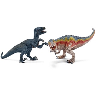 Schleich 42216 - Spielzeugfigur - T-Rex und Velociraptor, klein