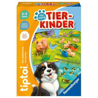 Ravensburger tiptoi 00108 - Alle meine Tierkinder - Lernspiel ab 2 Jahre - tiptoi Spiel ab 2