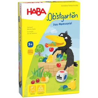 HABA Obstgarten: Das Memospiel – Kooperatives Farb- und Merkspiel - Für Kinder ab 3 Jahren – Fördert Konzentration und Teamfähigkeit – 1004610001