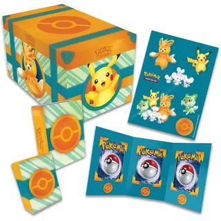 Pokémon Paldea-Abenteuerkoffer DE mit holografischen Karten, Sticker & mehr