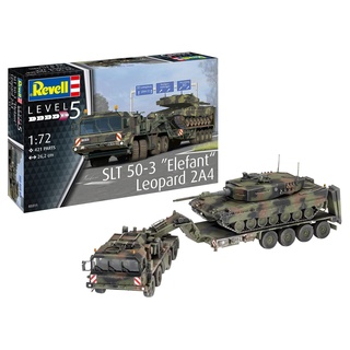 Revell REV-03311 SLT 50-3" Elefant und Leopard 2A4, 1:72 Toys, 12 Jahre to 99 Jahre, farbig