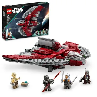 LEGO Star Wars Ahsoka Tanos T-6 Jedi Shuttle, Star Wars Spielset basierend auf der Ahsoka TV-Serie, Show-inspiriertes Bauspielzeug für Ahsoka-Fans mit einem baubaren Raumschiff und 4 Star Wars